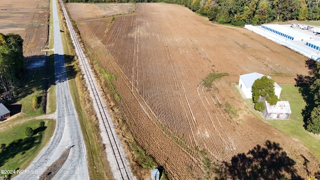 bird's eye view featuring a rural view