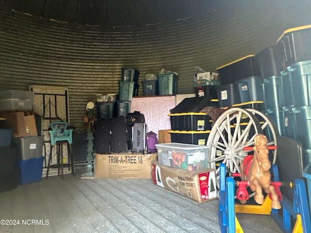 view of storage area