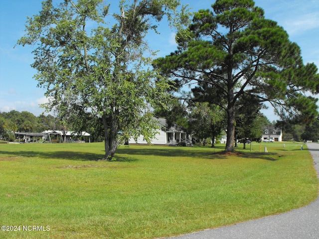 view of community with a lawn