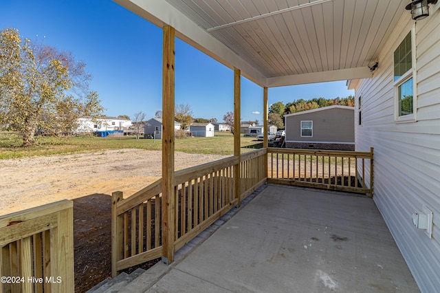 view of patio / terrace with a porch