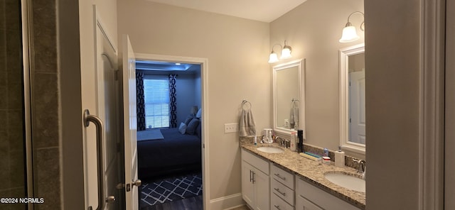 bathroom with vanity