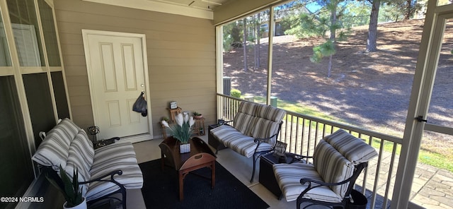 view of sunroom / solarium