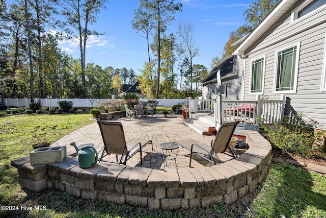 view of patio / terrace featuring a deck