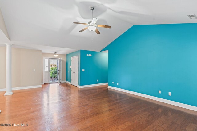 8525 Primm Forest Dr, Leland, NC 28451 - foyer entrance with dark wood finished floors, baseboards, and stairway
