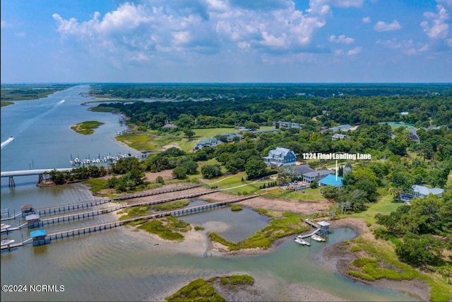 1324 Final Landing Ln, Wilmington, NC 28411 - drone / aerial view of a large body of water