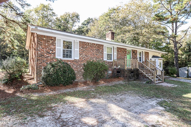 view of ranch-style house