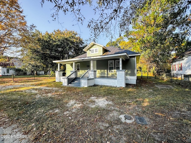 bungalow with a porch