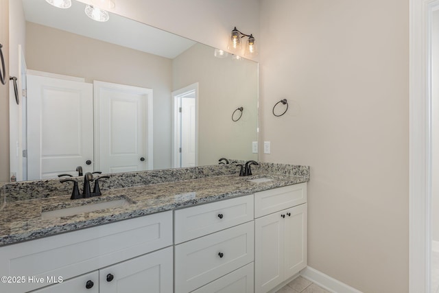 bathroom with vanity