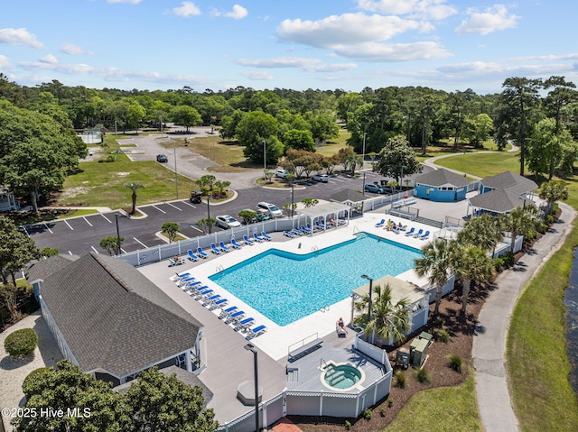 1552 Windsong Dr SW, Ocean Isle Beach, NC 28469 - aerial view of a pool