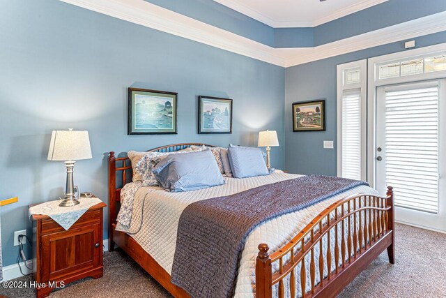 154 Horizon Trl, Aberdeen, NC 28315 - bedroom featuring carpet floors, ornamental molding, and baseboards