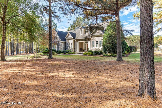 154 Horizon Trl, Aberdeen, NC 28315 - cape cod house with stone siding