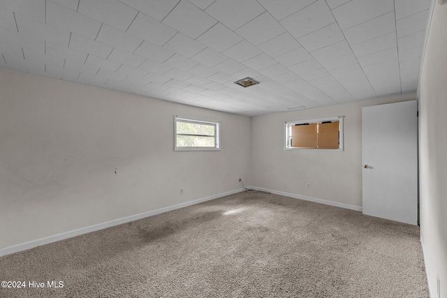 view of carpeted empty room