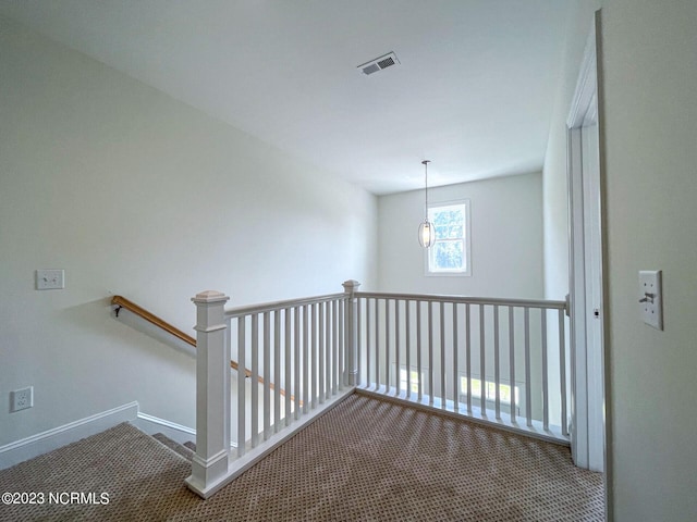 107 Freedom Park Rd, Beaufort, NC 28516 - stairs with carpet floors and baseboards