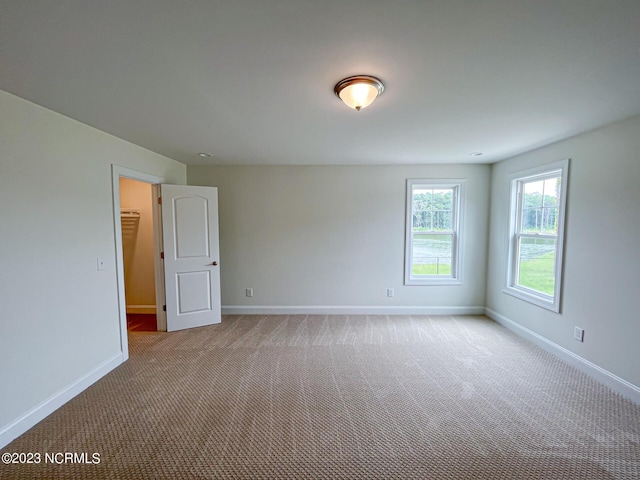 view of carpeted empty room