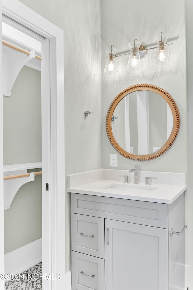 bathroom featuring vanity