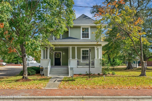 view of front of home with a porch