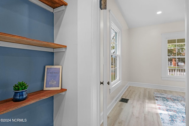 interior space featuring hardwood / wood-style floors