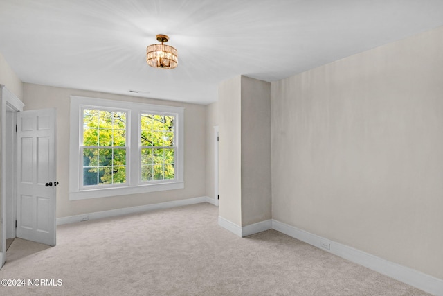 view of carpeted empty room