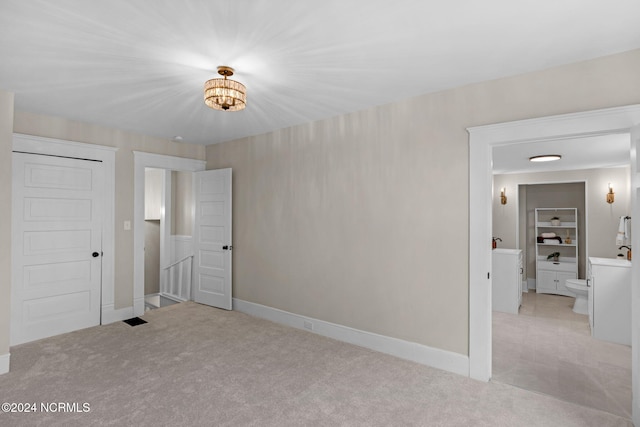 view of carpeted empty room