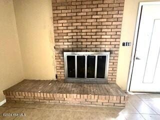 details featuring tile patterned flooring