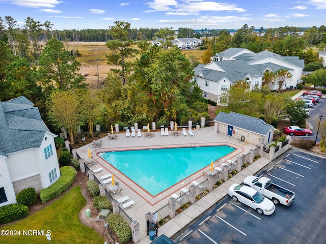 birds eye view of property