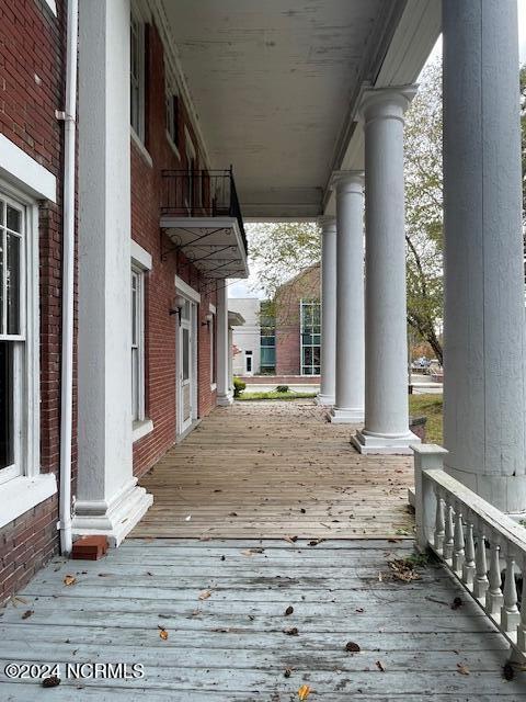 4290 W Church St, Farmville, NC 27828 - deck featuring a porch