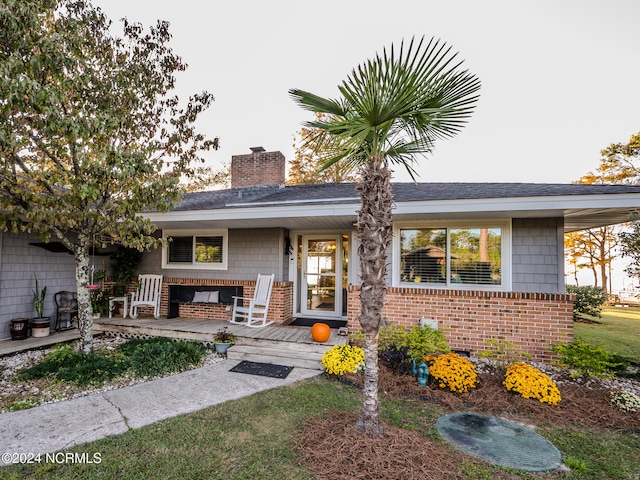 view of front of home