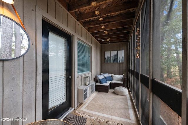 view of sunroom / solarium