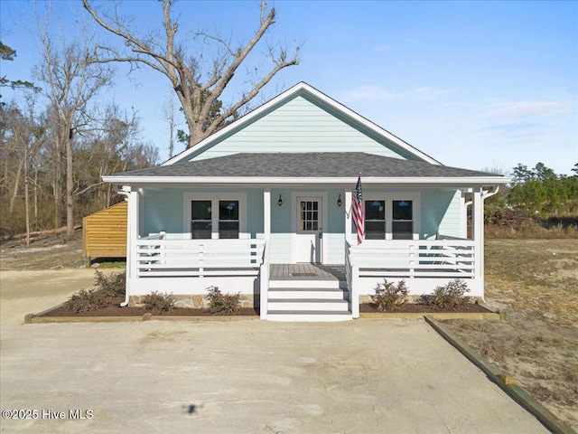 bungalow with covered porch