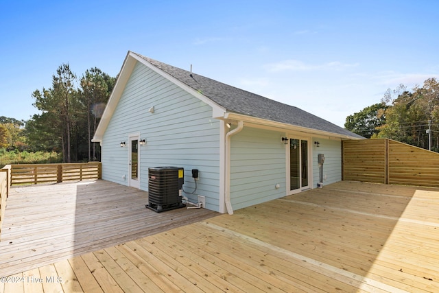 1070 Midway Rd SE, Bolivia, NC 28422 - wooden deck featuring central AC