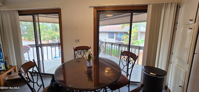 view of dining room