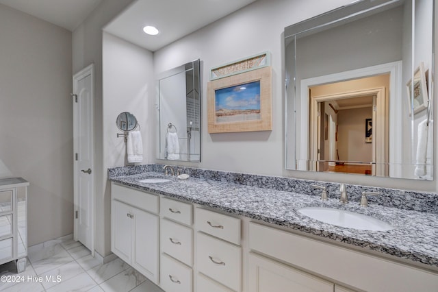 bathroom with vanity