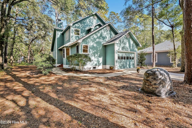 front facade featuring a garage