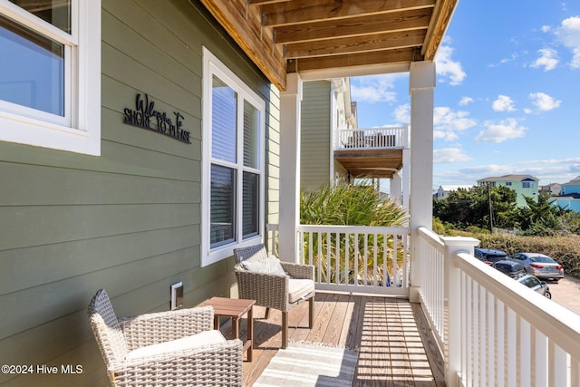 view of balcony