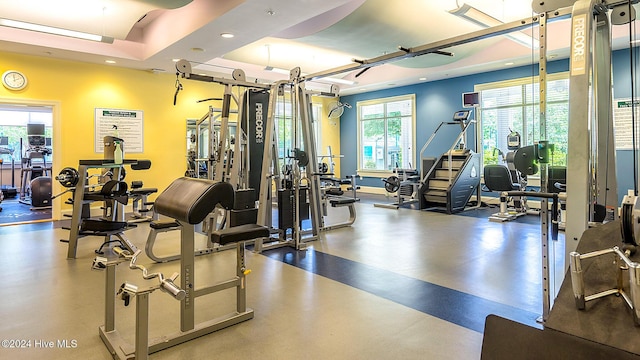 1109 Foxbow Cv, Leland, NC 28451 - workout area featuring recessed lighting