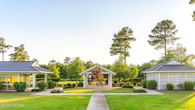 1109 Foxbow Cv, Leland, NC 28451 - view of home's community featuring a yard and a gazebo