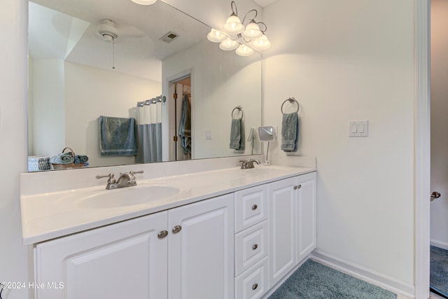 bathroom featuring vanity