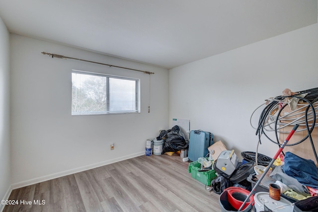 interior space featuring light hardwood / wood-style flooring