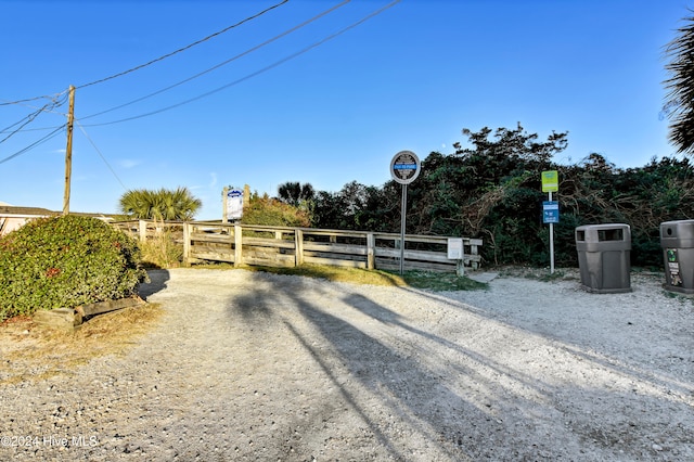 view of road