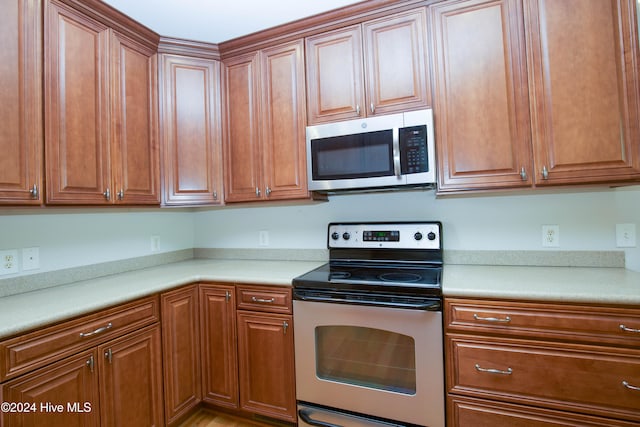 kitchen featuring appliances with stainless steel finishes