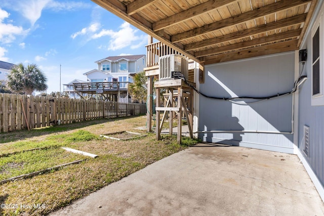 view of patio / terrace with fence