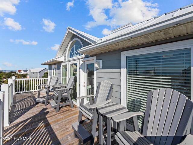 2610 Emerald Dr, Emerald Isle, NC 28594 - view of wooden deck