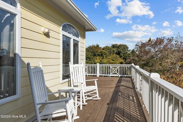 view of wooden terrace