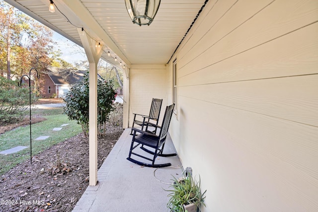 view of patio / terrace featuring a porch