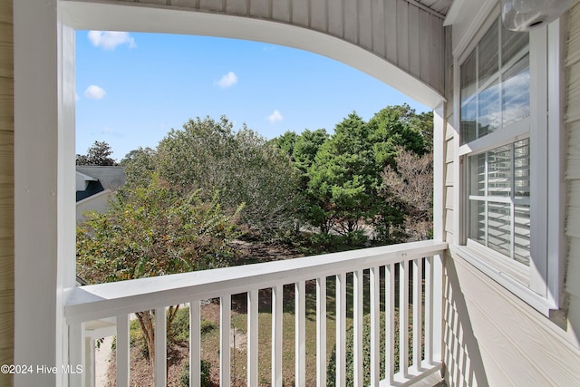 view of balcony