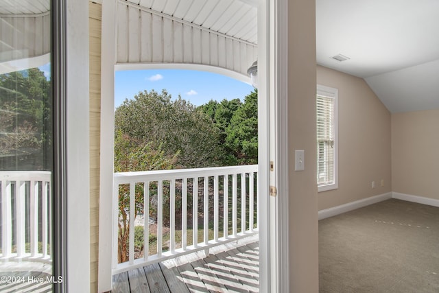 balcony featuring visible vents