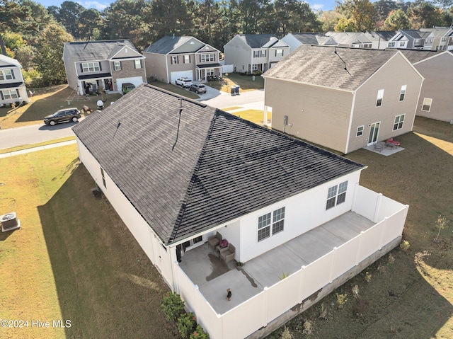 bird's eye view featuring a residential view