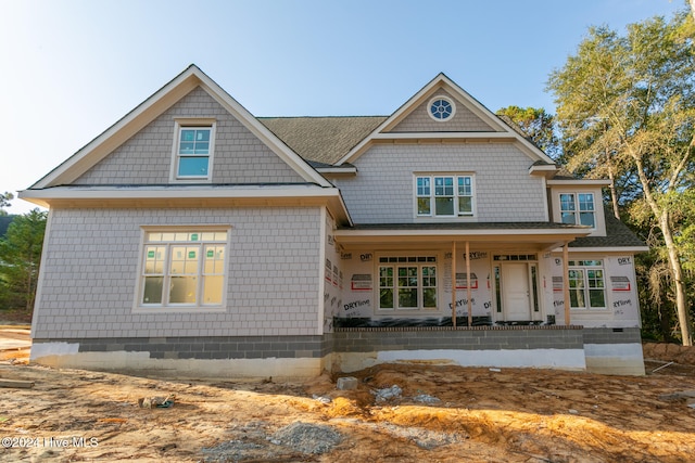 view of front of house with covered porch