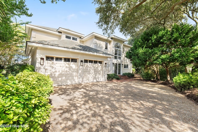 front facade featuring a garage