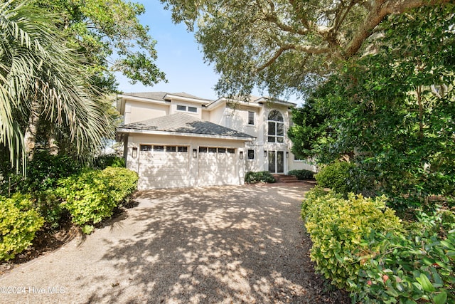 view of front of house featuring a garage